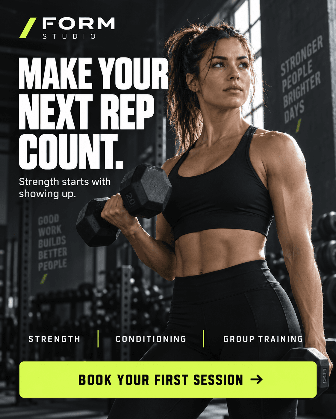 Fitness campaign creative
