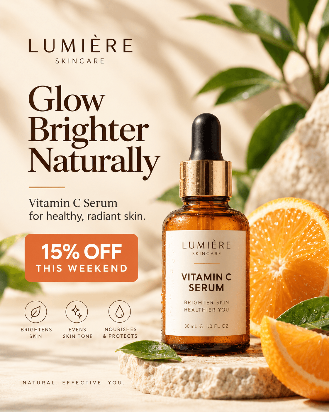 Skincare campaign creative